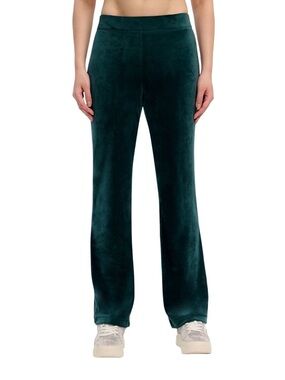 Juicy Couture Turquoise Velour Track Pants XXL Rhinestone Logo Y2K Wide Leg NWT